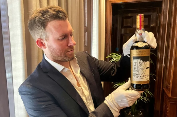 Record for world's priciest bottle of whisky smashed at London auction