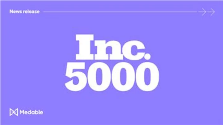 Medable Ranks in Top 8% of 2023 Inc. 5000 List of America’s Fastest-Growing Private Companies