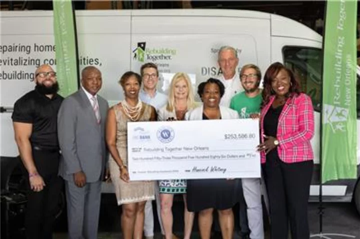 Hancock Whitney Bank and FHLB Dallas Award $253K in Relief Funding to Rebuilding Together New Orleans
