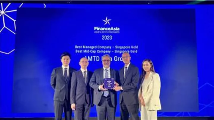 AMTD IDEA shines at the FinanceAsia award ceremony as the “Best Overall Company - Gold”, “Best Mid-cap - Gold”, top the list of Singapore listed companies across Asia by FinanceAsia